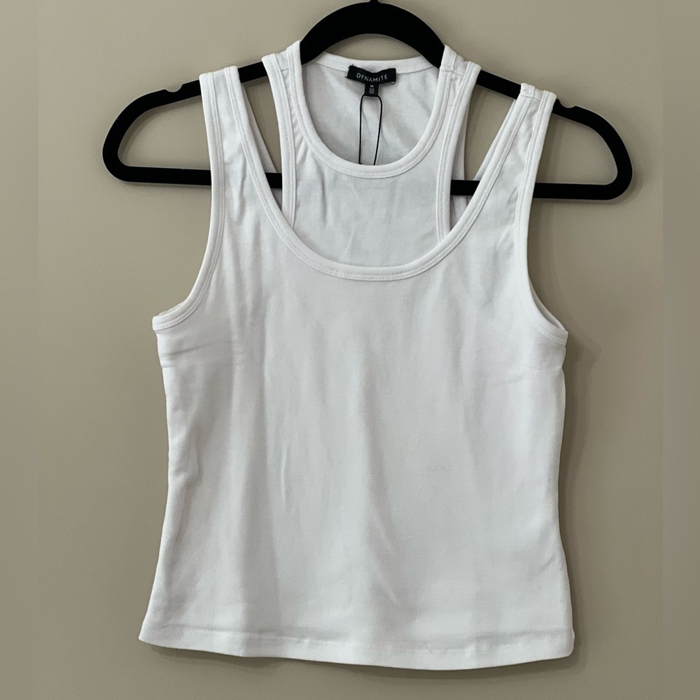 NWT Dynamite Double Layer Tank Size M​​